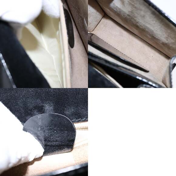 GUCCI Hand Bag Patent Leather Black Silver 018 123 018 123 - Picture 13 of 13